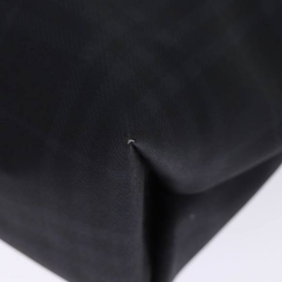 BURBERRY Nova Check Hand Bag Coated Canvas Black Auth bs14826 - Picture 16 of 16